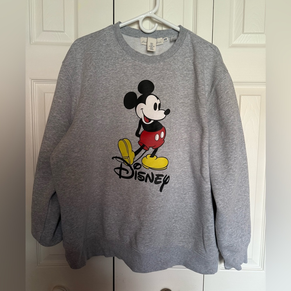 Mickey Mouse Gray Crewneck Sweater